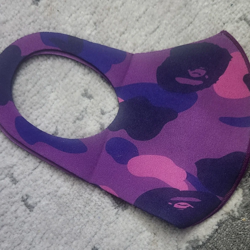 BAPE Color Purple Camo Mask